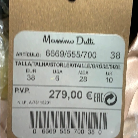 NWT. Massimo Dutti Silk Brown Maxi Dress. Size 6. - Picture 6 of 9